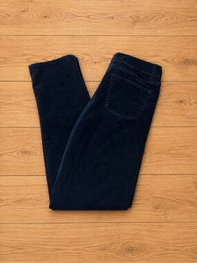 Talbots Heritage Black Corduroy Straight Leg Pants Women’s Size 8
